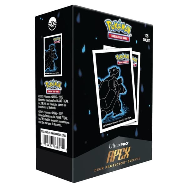 Pokemon - Neon Kanto: Blastoise - Apex Deck Protector - 105 lommer - Ultra Pro Sleeves #16657