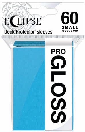 60 lommer - Ultra Pro - Eclipse Gloss SMALL: Sky Blue (Blå) (Top kvalitet) - Professional Sleeves #15627