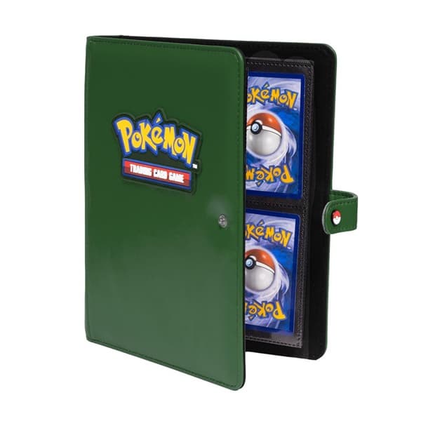 Mappe - Pokemon - Premium Snap Binder: Green 4-Pocket (Holder 160 kort) Ultra Pro #16721