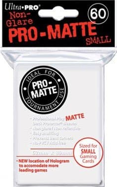 60 lommer - Ultra Pro - PRO-Matte SMALL White (Hvid) (Høj Kvalitet) - Non-Glare - Professional Sleeves Yu-Gi-Oh! størrelse #84022