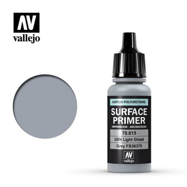 Vallejo - Surface Primer (Acrylic-Polyurethane): USN Light Ghost Grey - 17 ml.