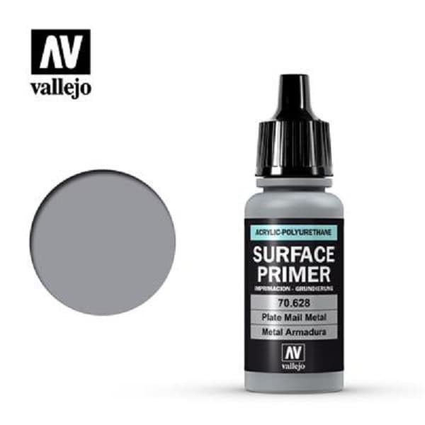Vallejo - Primer (Acrylic-Polyurethane): Plate Mail Metal (17 ml)