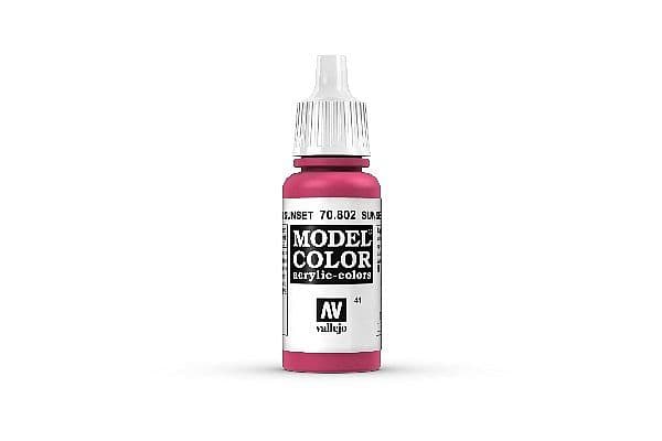 Vallejo Model Color Sunset Red