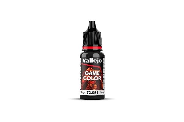 Vallejo Maling - Game Color: Black - 17ml