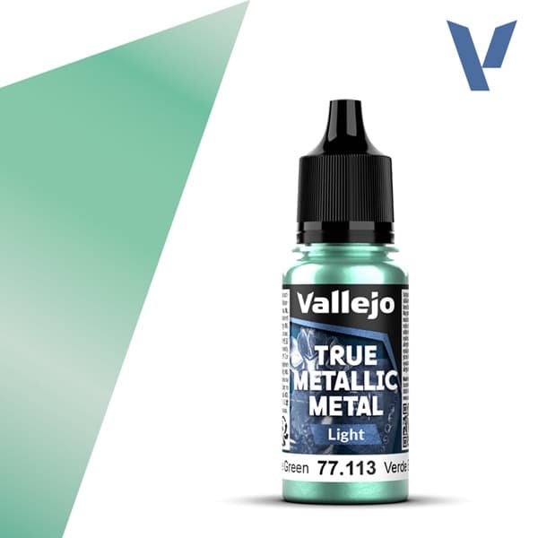 Vallejo Maling - True Metallic Metal: Light - Beetle Green - 18ml