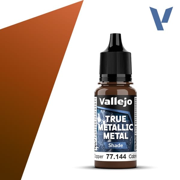 Vallejo Maling - True Metallic Metal: Shade - Ancient Copper - 18ml