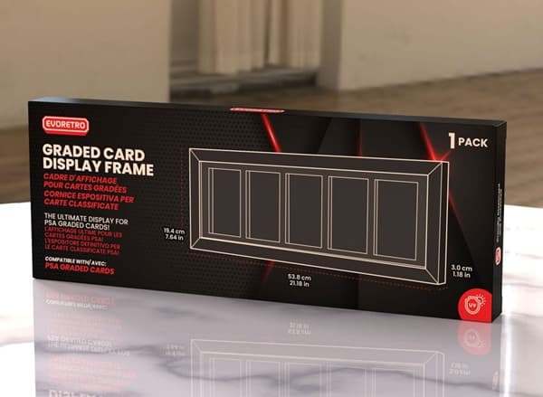 Evoretro - Graded Card Display Frame (5 PSA Graded Cards)