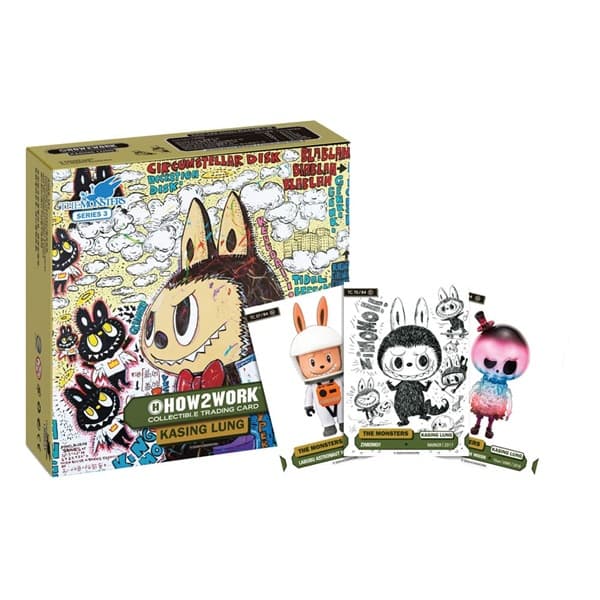 How2work Labubu: Collectible Chrome Trading Cards - The Monsters Series 3 - Booster Display (Box med 10 Pakker)