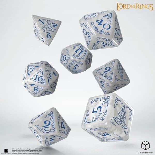 Dice - Terningesæt - 7 terninger - The Lord of the Rings: Rivendell - Stone