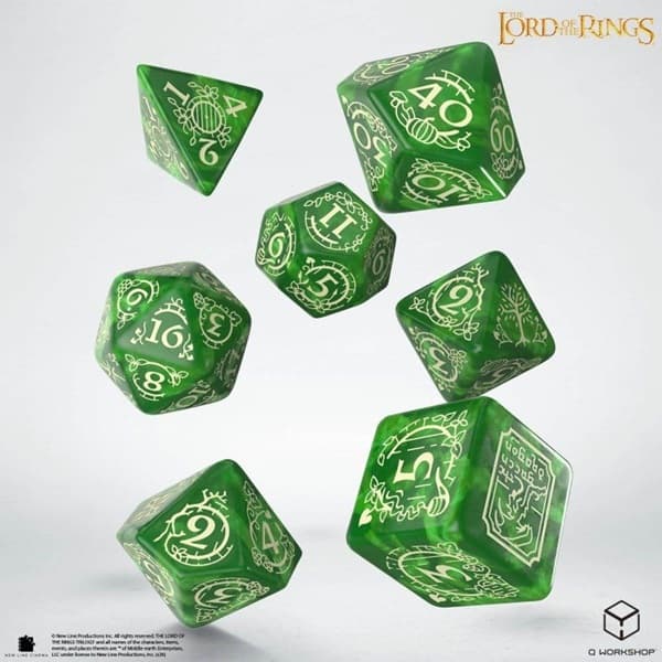 Dice - Terningesæt - 7 terninger - The Lord of the Rings: Shire