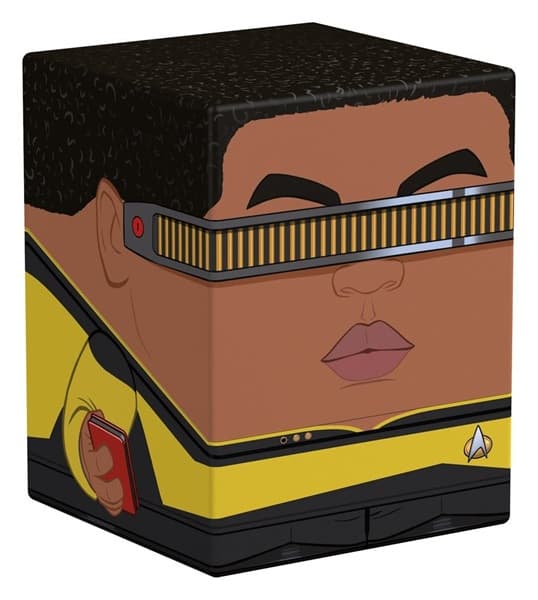 Ultimate Guard Squaroes Boulder Deck Case (Deck Box) 100+ Standard Size: Star Trek: The Next Generation - Geordi La Forge