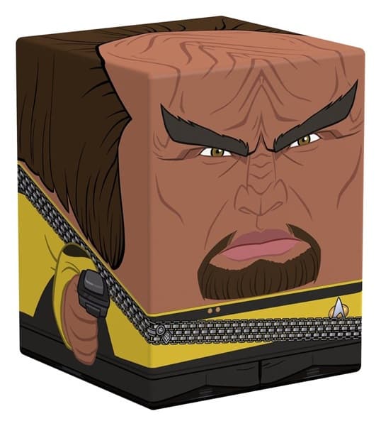 Ultimate Guard Squaroes Boulder Deck Case (Deck Box) 100+ Standard Size: Star Trek: The Next Generation - Worf