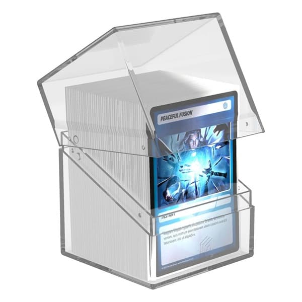 Ultimate Guard Boulder Deck Case (Deck Box) 100+ Standard Size Clear: Transparent